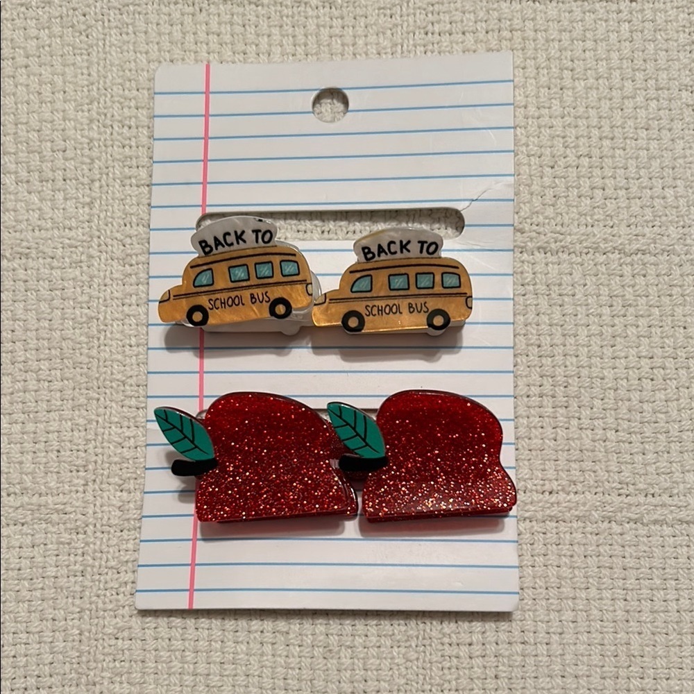 Back-to-School Claw Clips